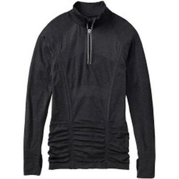 Athleta - Fastest Track Half-Zip Pullover 964083 | Small | Charcoal Space Dye - Picture 1 of 8